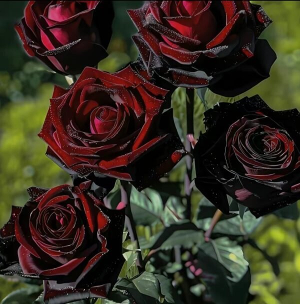 Black red velvet rose 300 seeds, dark red mysterious and elegant - Image 2