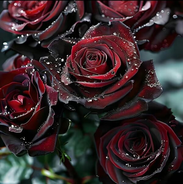 Black red velvet rose 300 seeds, dark red mysterious and elegant