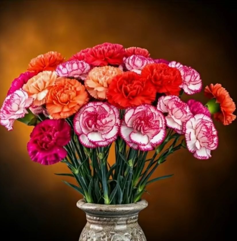 Carnation Seeds – 500 Gorgeous Ruffled Blooms for Borders and Bouquets